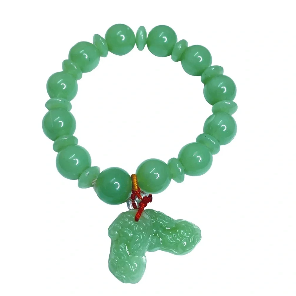 Natural Jade Protection Bracelet | Handmade | Pixiu Charms | Good Luck Bracelet